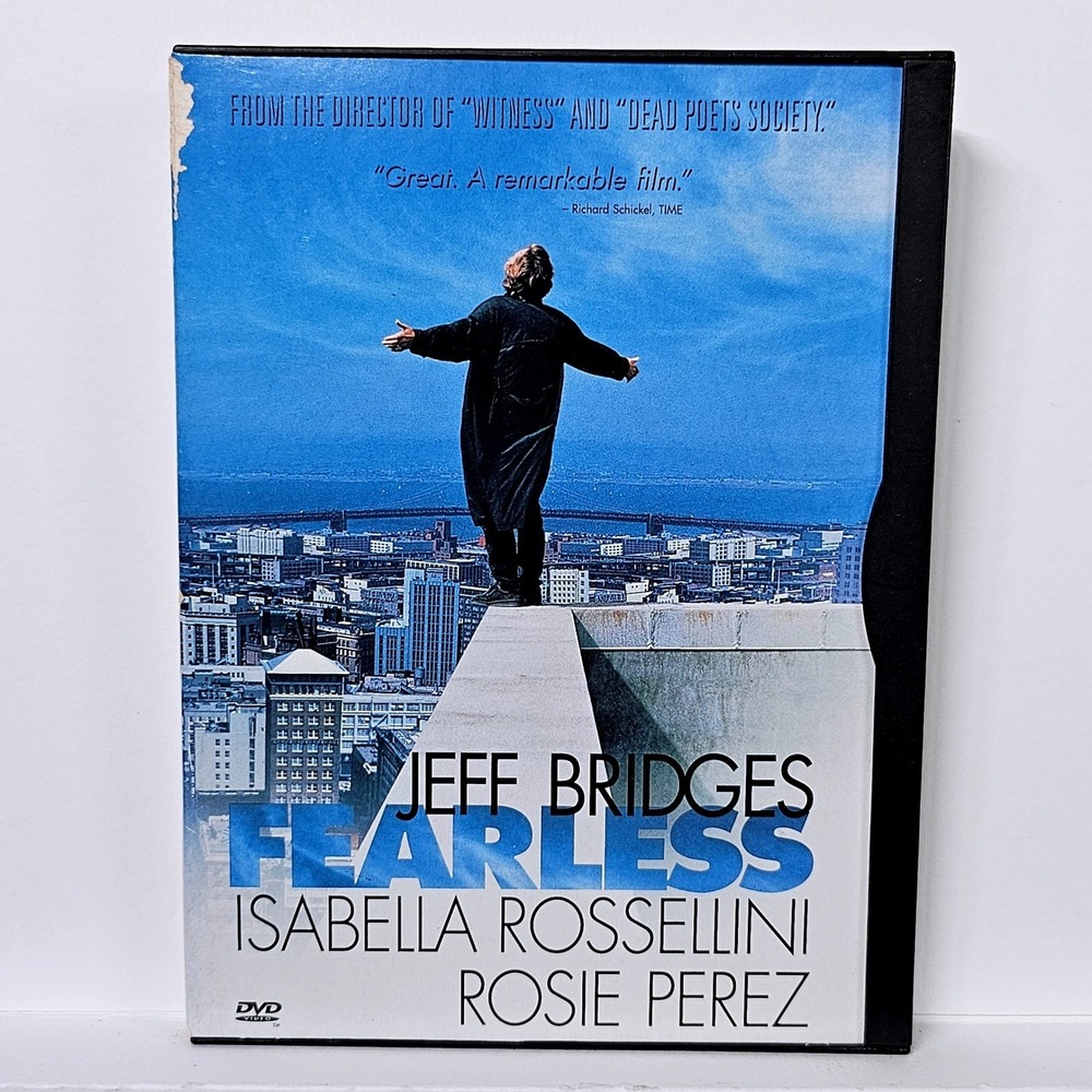 Fearless DVD Jeff‎ Bridges 1993 Drama Movie Peter Weir Warner Bros Snap Case